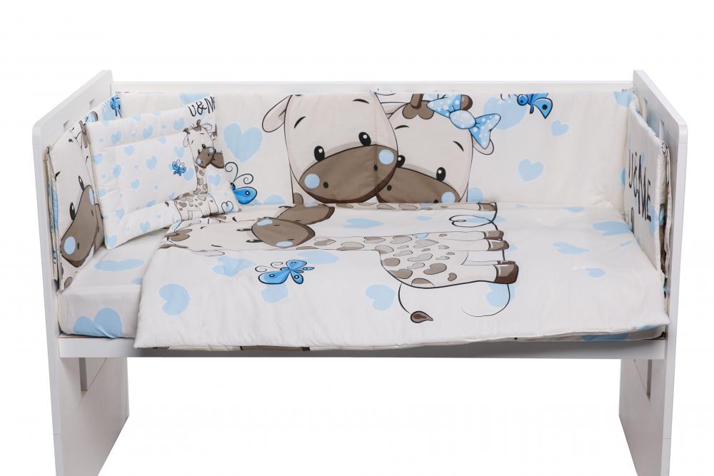 Set Lenjerie Patut 5 Piese UMe Blue Nichiduta