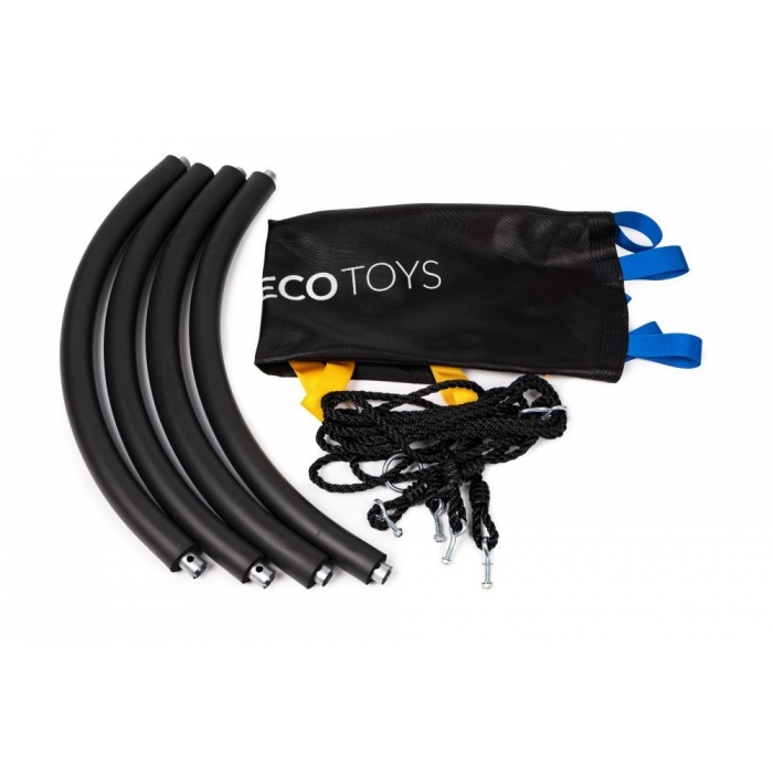 Leagan Ecotoys Cuib Barza, 100 cm, Negru - imagine 3