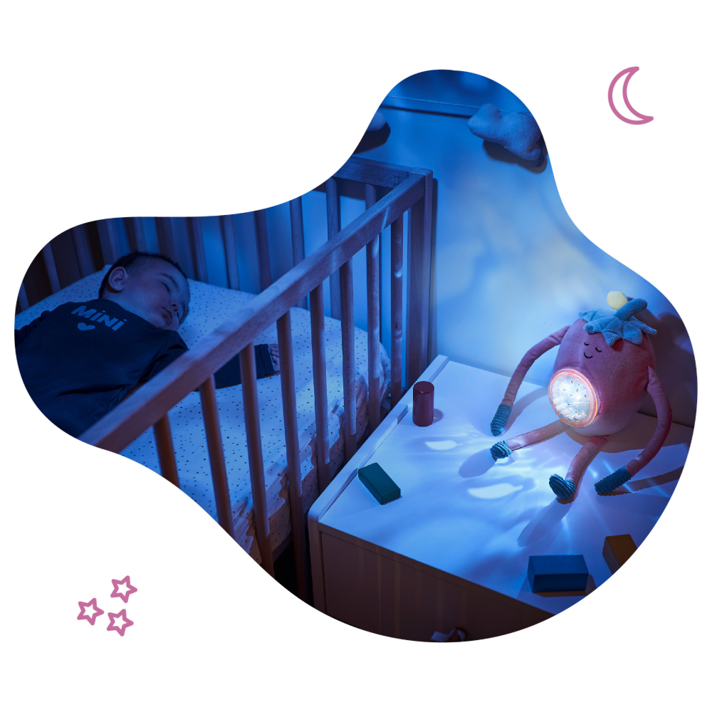 Lampa de veghe Barnabe Capsună | Proiecții și Sunete - imagine 3