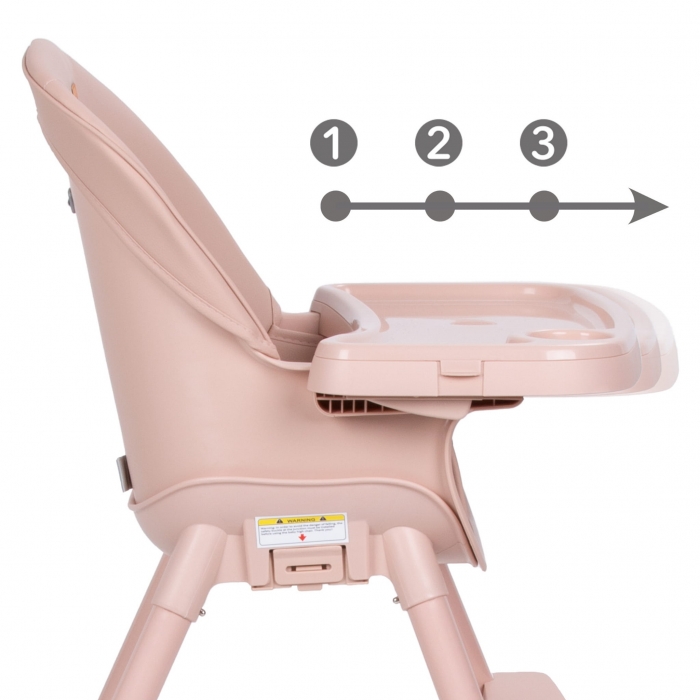 Scaun de Masa 4 în 1 Kidwell Eatan Pink - imagine 6