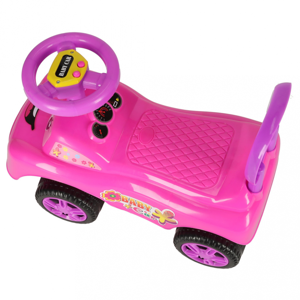 Mașinuță Ikonka Pink Fără Pedale, 1-3 Ani - imagine 4