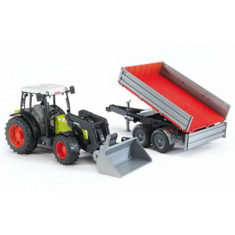 Bruder Tractor Claas cu Remorcă Basculabilă - imagine 4
