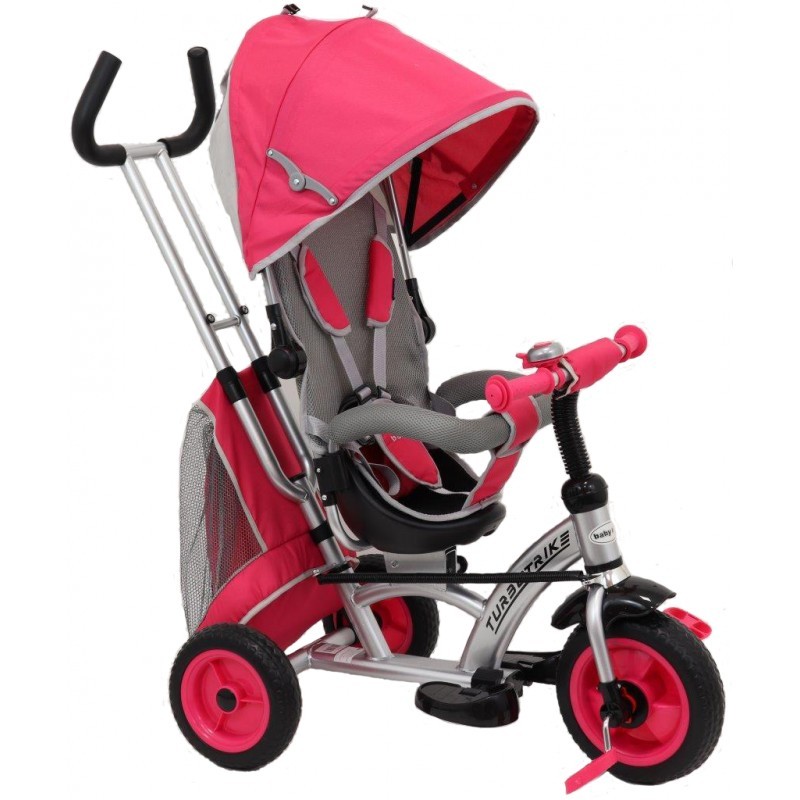 Baby Mix Sunrise Turbo Trike Pink, Reversibil, 1-4 Ani - imagine 3