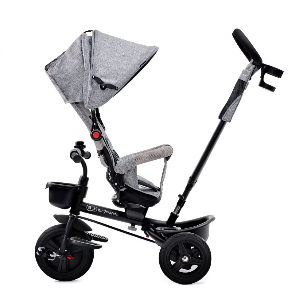 Kinderkraft Aveo Light Grey - Tricicleta Evolutiva 9 luni-5 ani - imagine 3