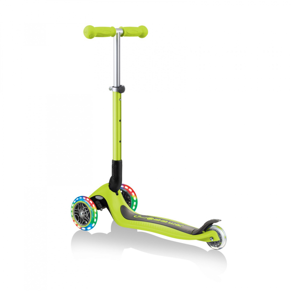Trotineta Globber Junior Verde 3 Roti LED Pliabila - imagine 8