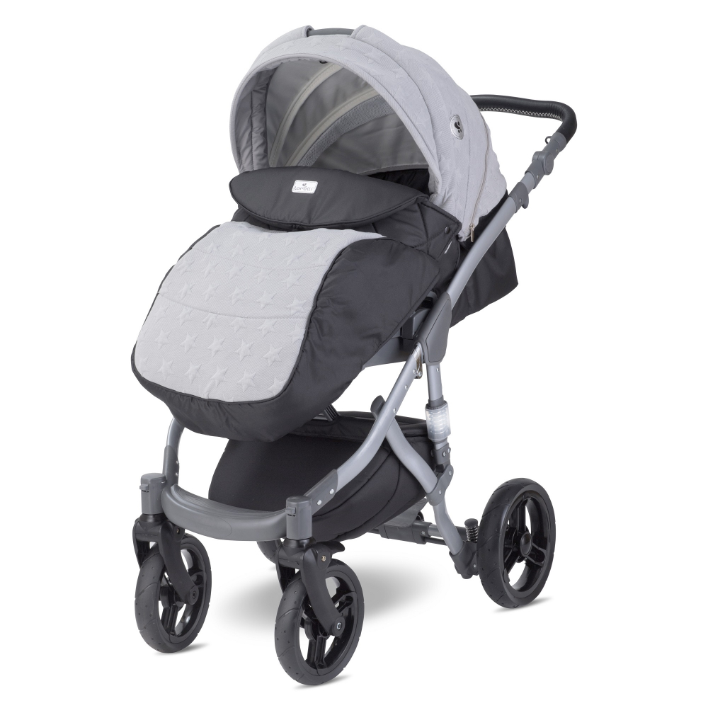 Carucior 2 in 1 Lorelli Rimini Premium Cool Grey - imagine 2