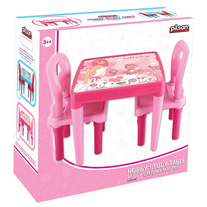 Masuta Pilsan Pink cu 2 scaune, Sigura si Rezistenta - imagine 2