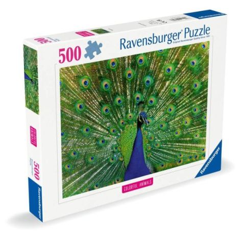 Puzzle Ravensburger 500 piese - Animale Colorate - imagine 2