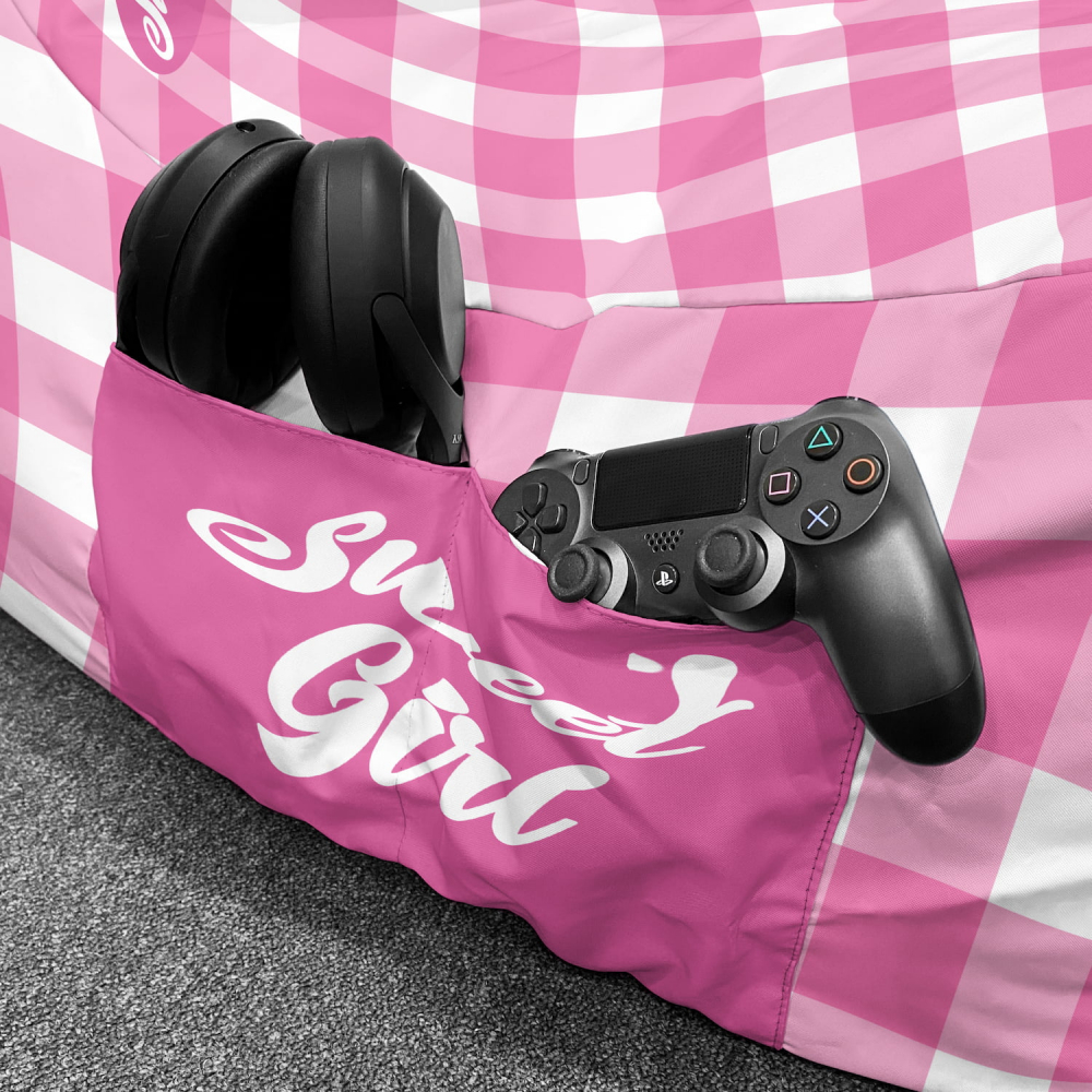 Fotoliu Puf Updeco Chill XL Sweet Girl - imagine 4