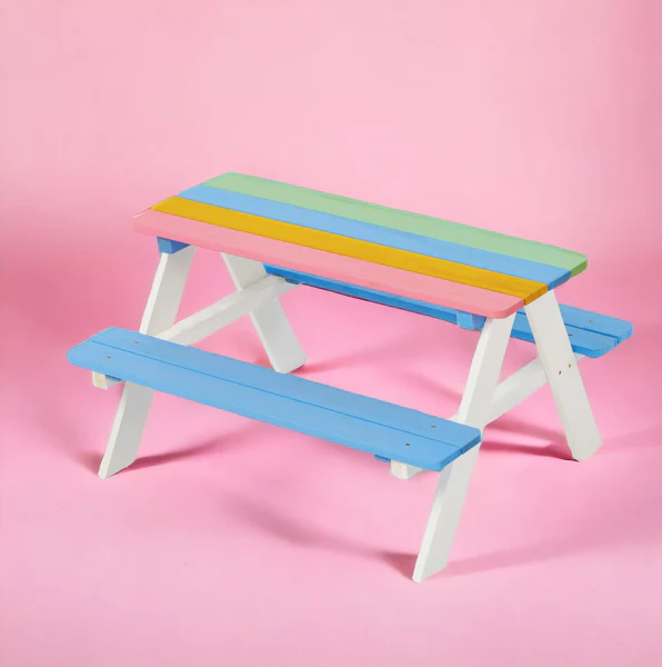 Set masuta cu bancute Rainbow Ginger Home - imagine 8