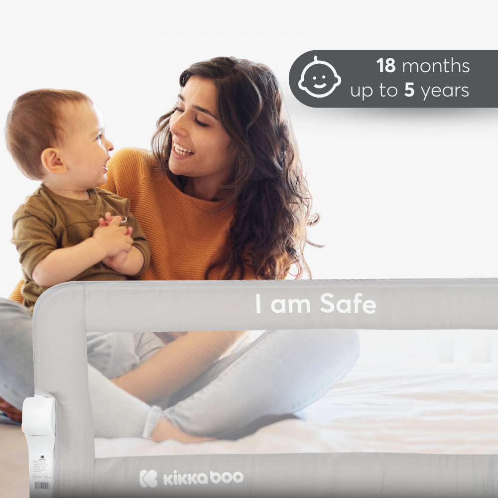 Bariera Pat Kikkaboo I am Safe Grey, 150 cm - imagine 3