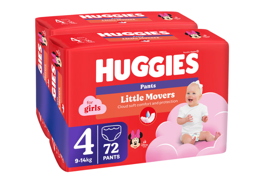 Huggies Virtual Pack 4 Girl, 9-14 kg, 72 buc