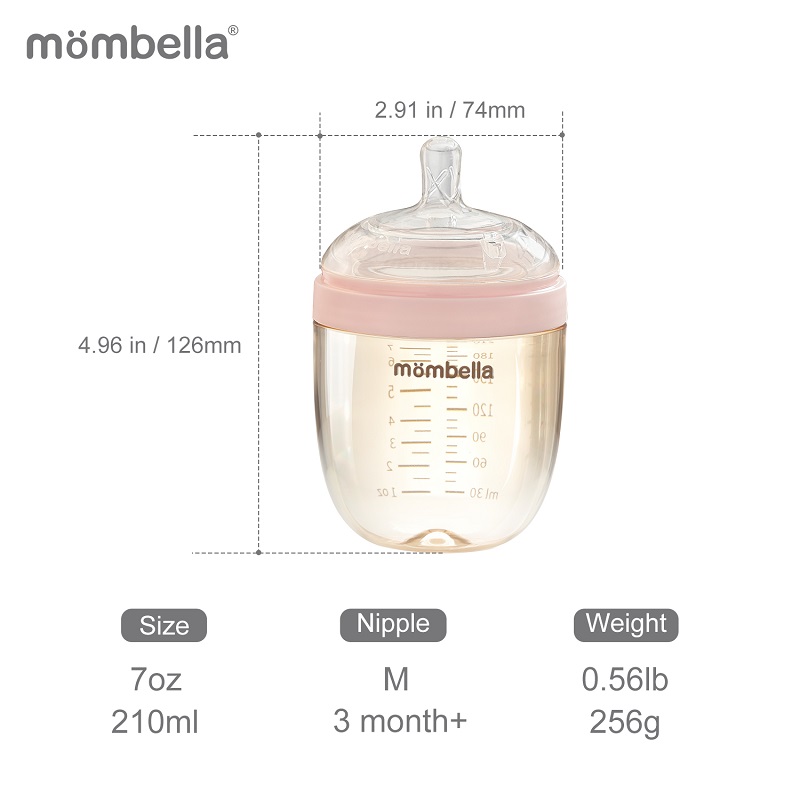 Biberon Anticolici Mombella 210ml PPSU - imagine 3