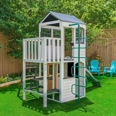 Complex Joaca KidKraft Woodland View cu Tobogan & Casuta - imagine 15