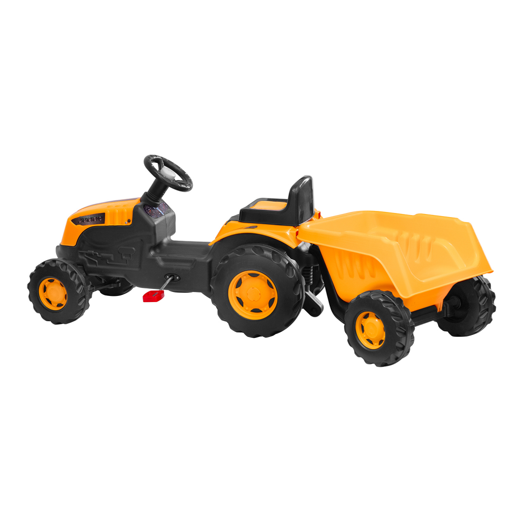 Tractor Jumbo Yellow Guclu Toys | Cu Remorcă