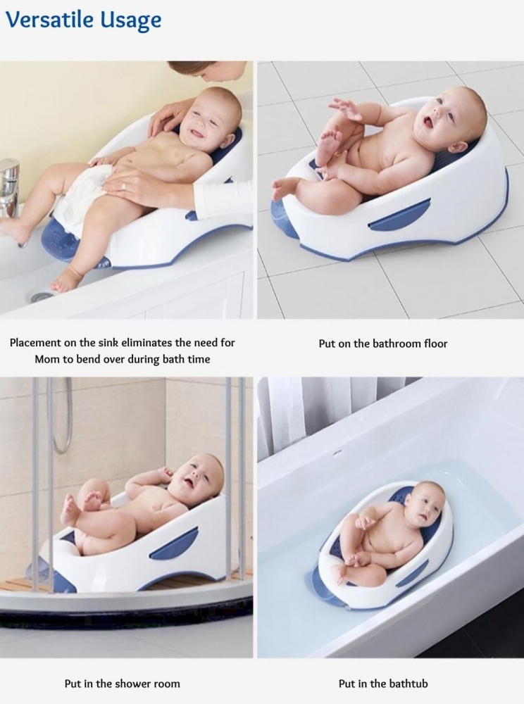 Suport Baie 2in1 Little Mom Soft Blue - imagine 7
