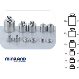 Set 11 Greutăți Metalice Miniland pentru Balanțe - imagine 2