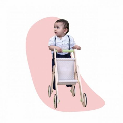 MamaToyz Carucior 2in1 - Antepremergator Lemn - imagine 4