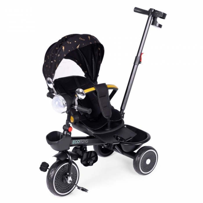 Tricicleta Ecotoys multifunctionala 360° cu scaun rotativ - imagine 5