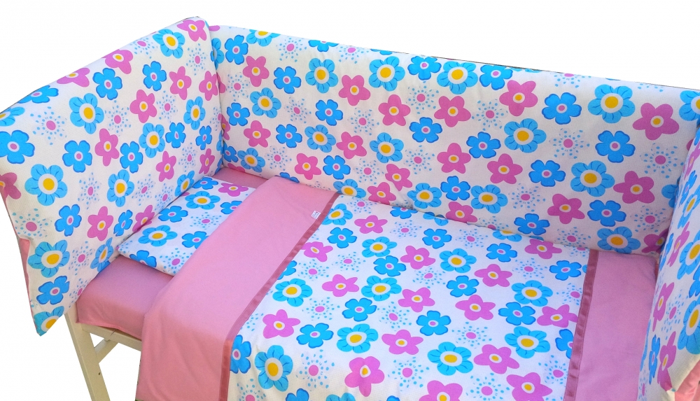 Lenjerie Patut Deseda Maxi Floricele, 7 Piese