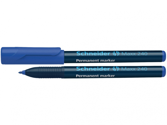 Marker Permanent Schneider Maxx 240, 4 Culori