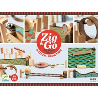 Zig Go Djeco - Joc de constructie trasee 48 piese