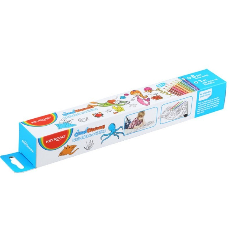 Rola Hartie Autocolant Ocean Keyroad, 8 Creioane
