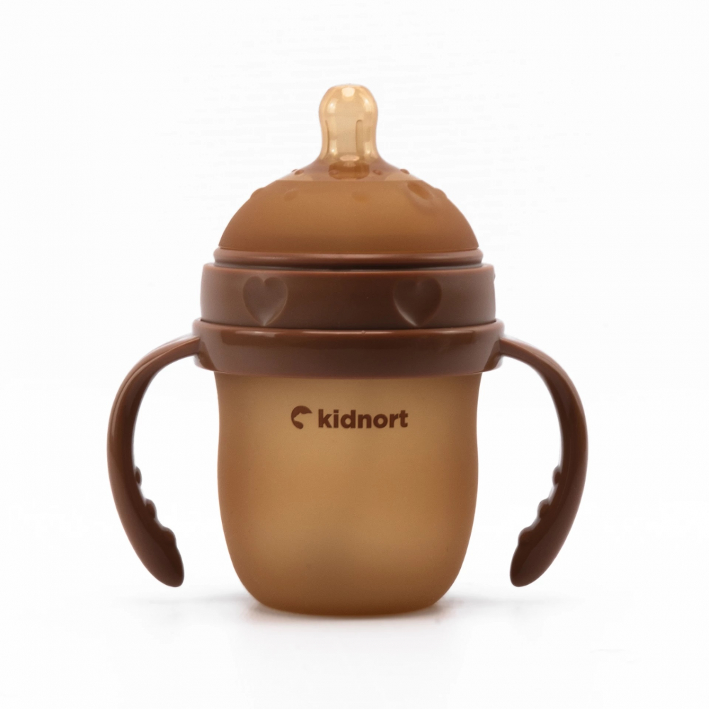 Biberon Anti-Colici Kidnort Eple, 150ml, Maro - imagine 4