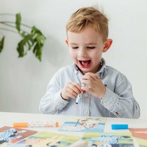 Set Creativ Bluey cu Markere Rotunde | Totum - imagine 4