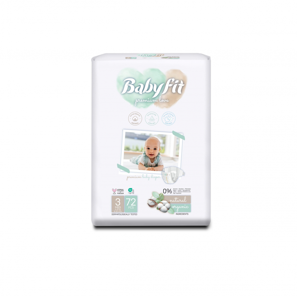 Scutece Baby Fit Nr.3 Midi | Confort Superior