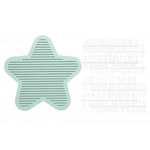 Tablă Decorativă Pearhead Stea cu Litere Personalizate - imagine 2