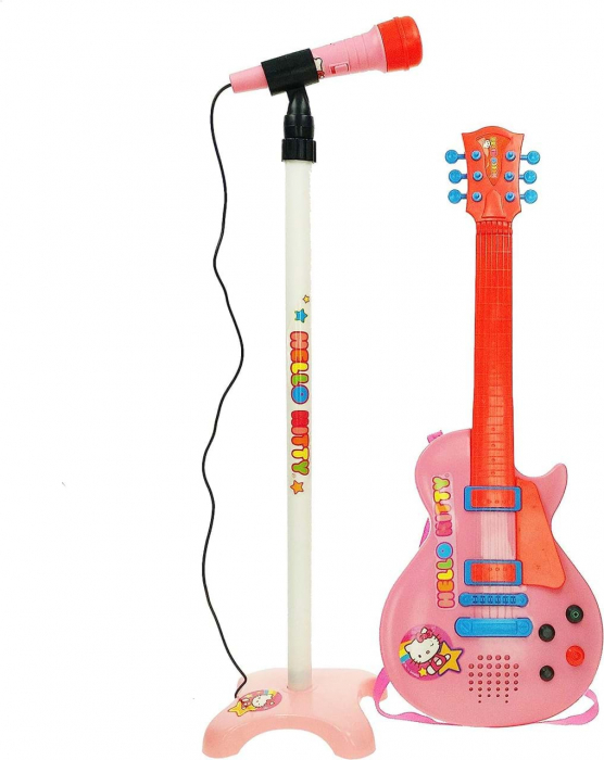 Set Chitara Hello Kitty Reig - Jucărie Muzicală Roz