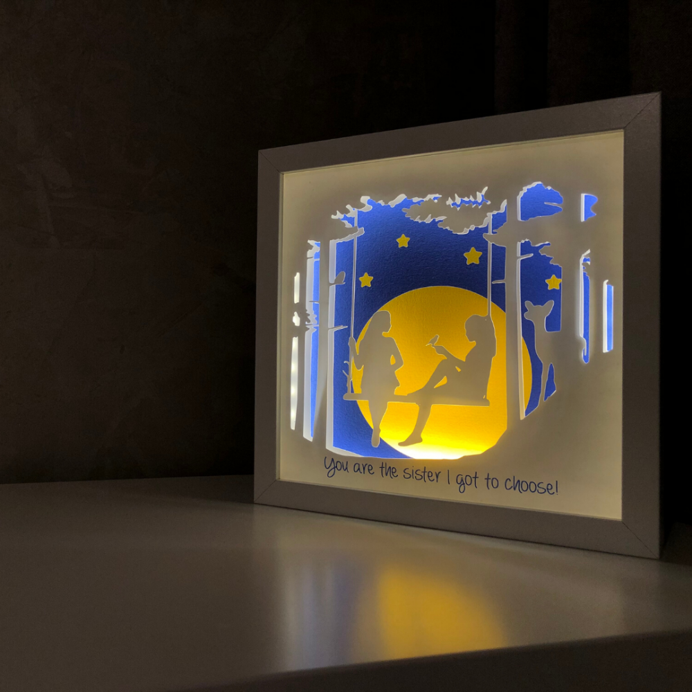 Tablou Luminos Prietene 002 | Noorhandmadeatelier - imagine 5