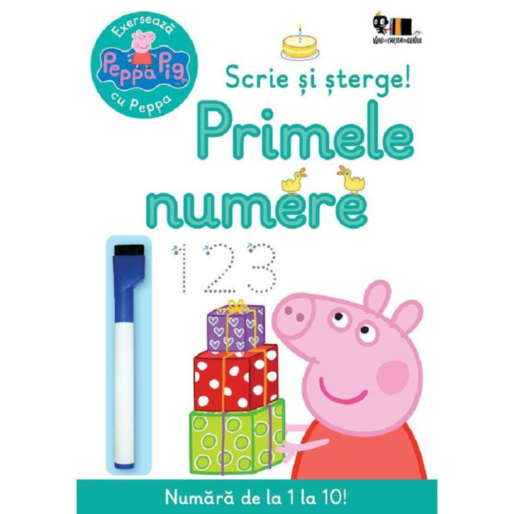 Exersează cu Peppa - Scrie și Șterge: Numere | Art