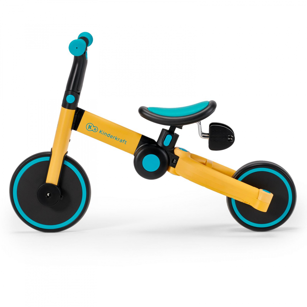 Tricicleta Kinderkraft 4trike Yellow Transformabilă