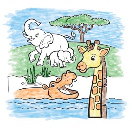 Set Pictură cu Apă Safari Melissa & Doug - imagine 2