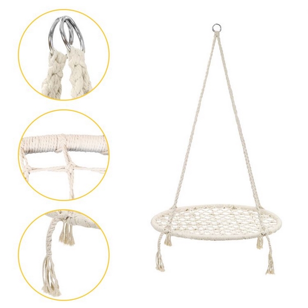 Leagan Suspendat Modernhome Alb 150kg - imagine 9