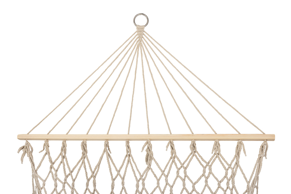 Hamac Gradina Boho Ikonka, 200 cm, Relaxare Ecru - imagine 2