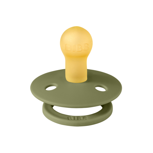 Suzeta Bibs Colour Latex, Tetină Rotundă, 0 luni+, Olive