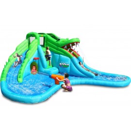 Crocodil cu Tobogane Apă HappyHop | Joacă Grădină