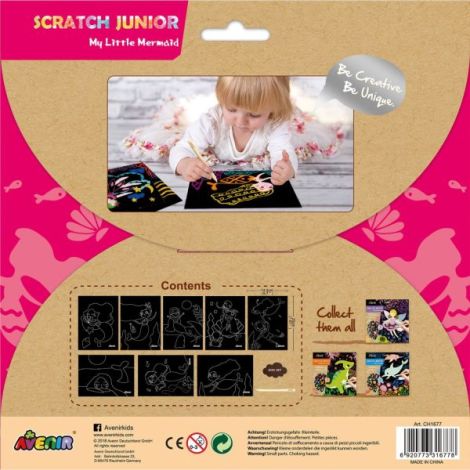 Avenir Set Razuit Scratch Art Mica Sirena - imagine 3