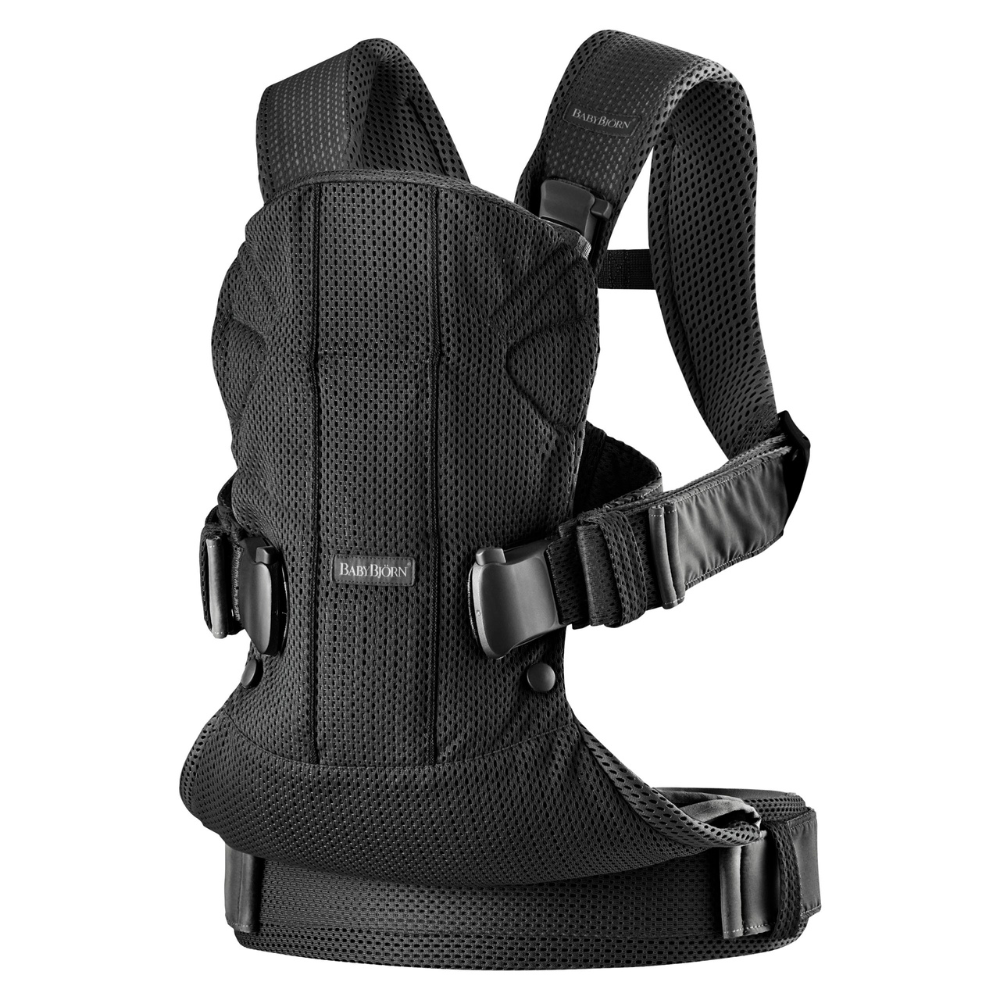 Marsupiu Babybjorn One Air 3D Mesh, Negru - imagine 3