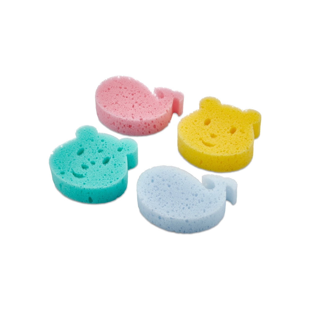 Set 4 bureți baie Babyjem, moi pentru bebeluși - imagine 2