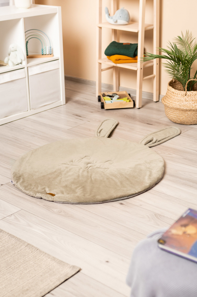 Covoras Sensillo Velvet Bunny 90cm - Bej - imagine 5