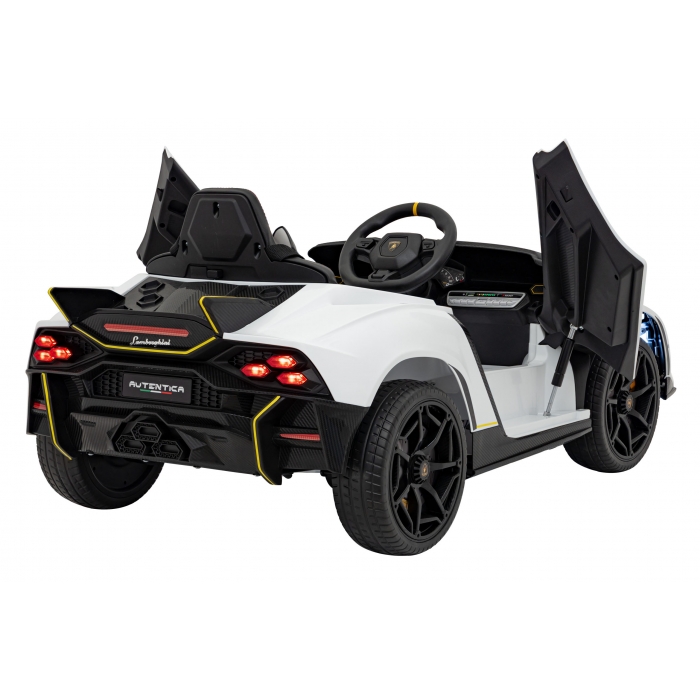 Masinuta Electrica Lamborghini Alb 140W cu Telecomanda - imagine 2