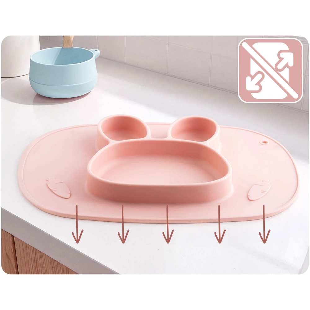 Farfurie Silicon Ricokids Iepuras Anti-Varcare - imagine 6