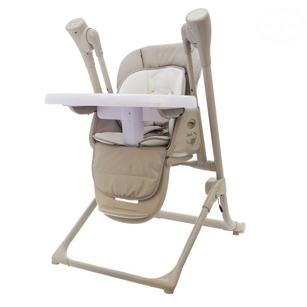 Scaun de masa Eurobaby TY868 cu Leganare, Bej - imagine 2