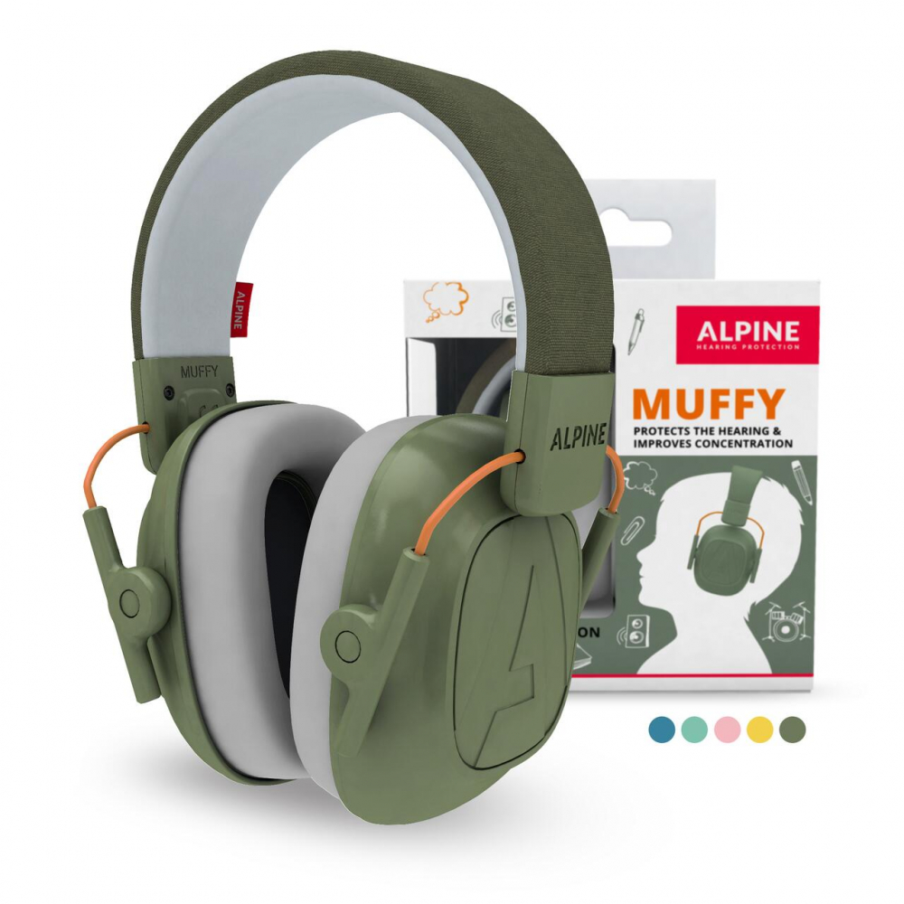 Casti Antifonice Alpine Muffy Kids Verde - imagine 3