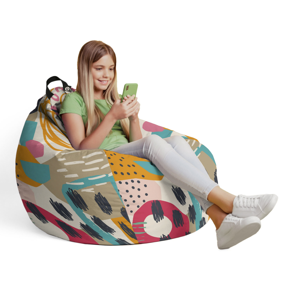 Husă Bean Bag Para Abstract Passionfruit Updeco - imagine 4