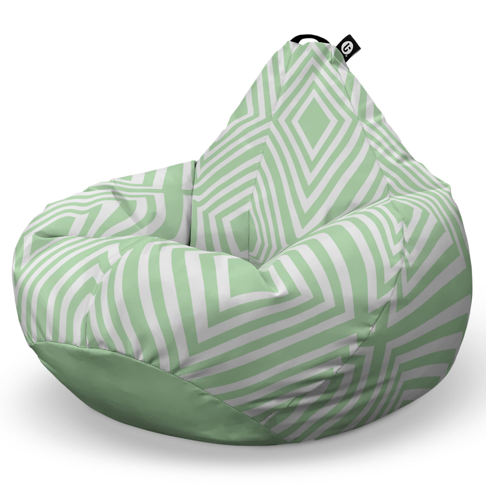 Fotoliu Puf Bean Bag Para L Diamond Green Updeco - imagine 6